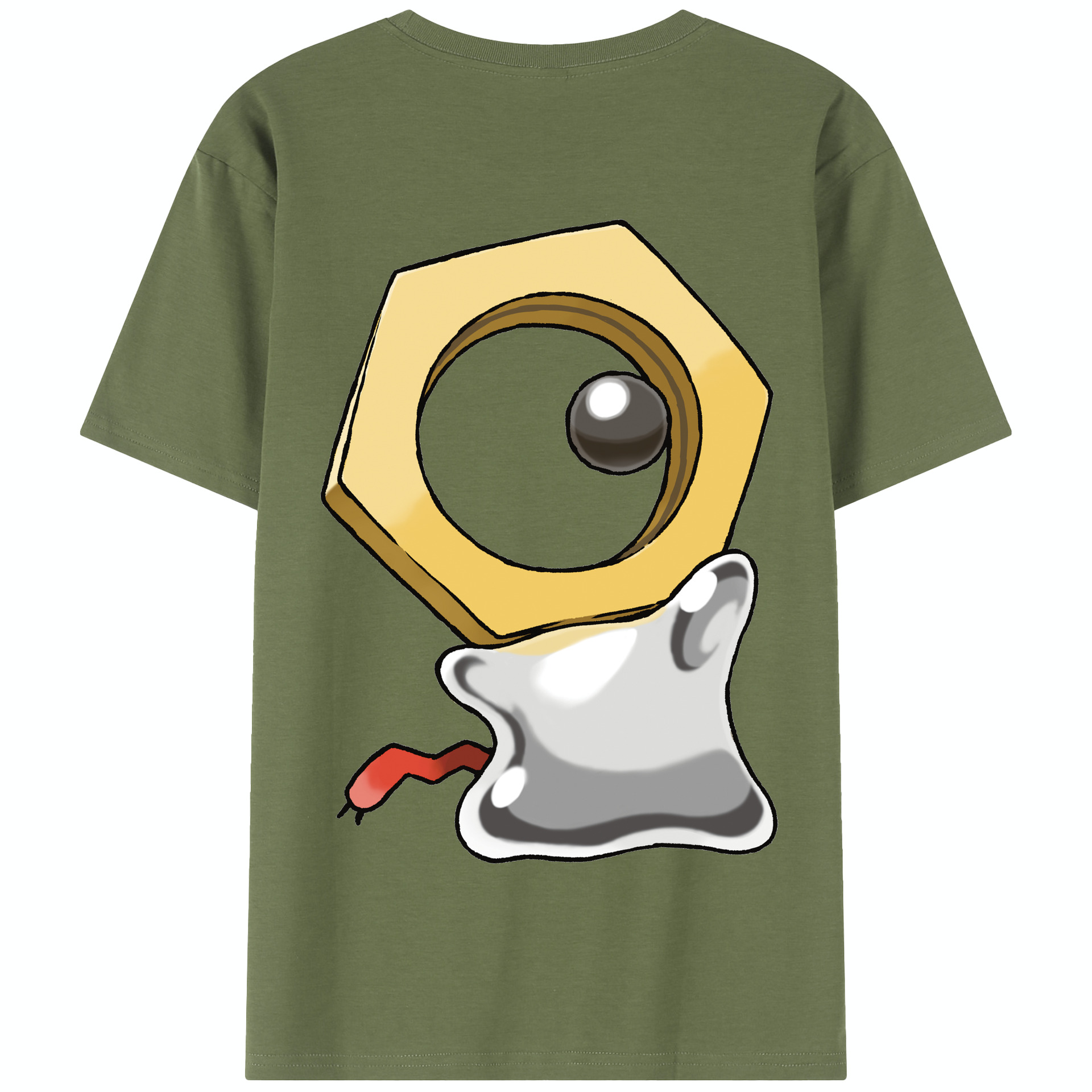 （画像用） ポケットモンスター Pokémon 綿100％半袖Tシャツ（背面プリント）